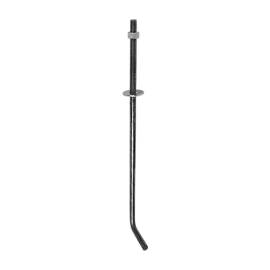 10 Ancrages De Toiture 400x12 mm - Acier Non Peint - Fixation Fiable - D-Work