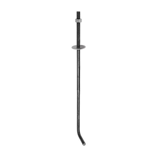 10 Ancrages De Toiture 450x12 mm - Non Peints - Fixation Fiable - D-Work