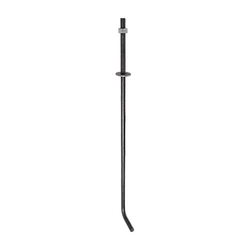 10 Ancrages De Toiture 500x12 mm - Non Peints - Fixation Fiable - D-Work