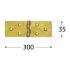 10 Charnières Simples Z 300x35x2,5 mm - Acier - Fixation Fiable - D-Work