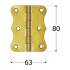 10 Charnières Françaises ZF 200 200x33x2,5 mm - Acier - Fixation Robuste - D-Work