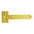 10 Charnières De Portail Galvanisées Zb 250 - 250X45X90X3.0 mm Zingué - D-Work