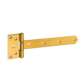 10 Charnières de Portail Galvanisées 400x45x90x3 mm - Zingué - D-Work