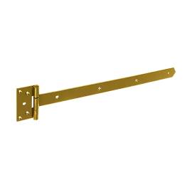 10 Charnières de Portail ZB 250 250x45x90x3 mm - Noir - Résistantes et Fiables - D-Work