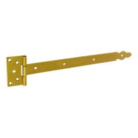 10 Charnières De Portail Décoratives Zob 400 - 400X50X170X2.5 mm Noir - D-Work