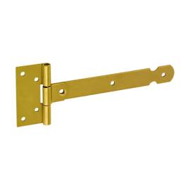 10 Charnières De Portail Décoratives Zob 75 - 75X35X130X2.0 mm Noir - D-Work