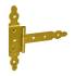 10 Charnières De Portail Décoratives Zob 75 Znz - 75X35X130X2.0 mm Zingué Bichromaté - D-Work