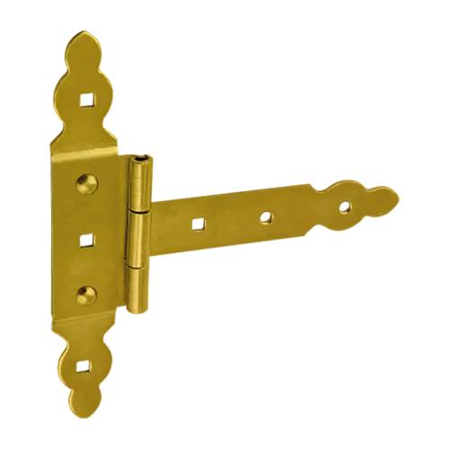 10 Charnières De Portail Décoratives Zob 75 Znz - 75X35X130X2.0 mm Zingué Bichromaté - D-Work
