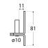 10 Axes de Charnière C 16x25 mm - Ø16 mm - Acier - Fixation Fiable - D-Work