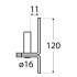 10 Axes de Charnière à Visser Ø13 mm 106 mm - Acier - Fixation Fiable - D-Work
