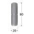 10 Charnières ZMD 90 Gauche 90x45x140x3 mm - Acier - Fixation Fiable - D-Work