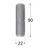 10 Charnières ZMD 90 Droite 90x45x140x3 mm - Acier - Fixation Fiable - D-Work