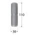 10 Charnières ZMP 70x30x3 mm - Acier - Fixation Robuste - D-Work