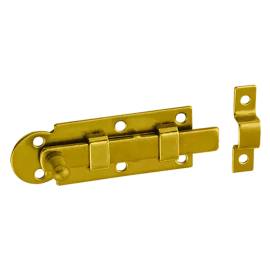 20 Verrous De Porte Droits 140x55x5 Mm - Acier Zingué - Fixation Fiable - D-Work