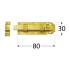 20 Verrous De Porte Droits 140x55x5 Mm - Acier Zingué - Fixation Fiable - D-Work