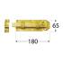10 Verrous de Box 120x45x1,5 mm - Acier - Fixation Fiable - D-Work