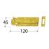 10 Verrous Décoratifs WRO 120 Zingués 120x68 mm - Résistants et Esthétiques - D-Work