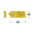 10 Verrous de Fermeture WZP 140x55x5 mm - Acier - Fixation Fiable - D-Work