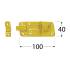 10 Verrous de Fermeture WZP 160 160x55x6 mm - Acier - Fiables et Robustes - D-Work