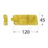 10 Verrous de Fermeture WZP 180x65x6 mm - Acier - Fixation Fiable - D-Work
