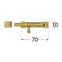 10 Verrous De Jardin Wps 250 - 250X41 mm Noir - D-Work