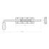 6 Verrous de Portail WOT 450 450x41x2,5 mm - Noir - Fixation Robuste - D-Work
