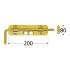 20 Crochets de Verrouillage 120 mm - Acier Zingué - Fixation Fiable - D-Work