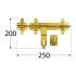 10 Ferme-Portes De Jardin Whd 1 - 120X30 mm - D-Work