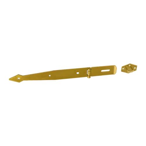 10 Charnières Décoratives De Portail Avec Serrure Zbz 150 - 150X50X170X2.5 mm Zingué Bichromaté - D-Work