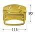 10 Poignéess Unb 140 - 140X1.3 mm Laiton - D-Work