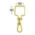 10 Suspensions Carrées MHK 90 90x90 mm - Fixation Robuste pour Balançoire - D-Work