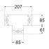 6 Connecteurs C SD LPB 207x146x85x2,5 mm - Acier - Fixation Fiable - D-Work