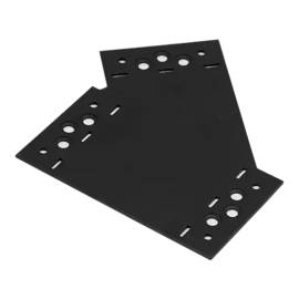 6 Connecteurs C SD LPE 155x176x85x2,5 mm - Acier - Fixation Bricolage - D-Work