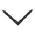 10 Plaques d’Angle Décoratives 200x200x30x3 mm - Noires NAD 2 C - D-Work