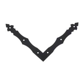 10 Plaques D'Angle Décoratives Noires Nad 2 C - 200X200X30X3.0 mm - D-Work