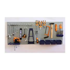 5 Panneaux Muraux Perforés - Kit De 34 Pièces Pgt 1 - 558X458X10X0.7 mm - D-Work