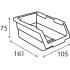 3 Bacs De Rangement Garage Pgp 2 - 161X105X75 mm Kit De 8 Pièces - D-Work