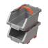 24 Bacs de Rangement Garage PGP 225x155x140 mm - Kit 2 Pièces - Pratique et Robuste - D-Work