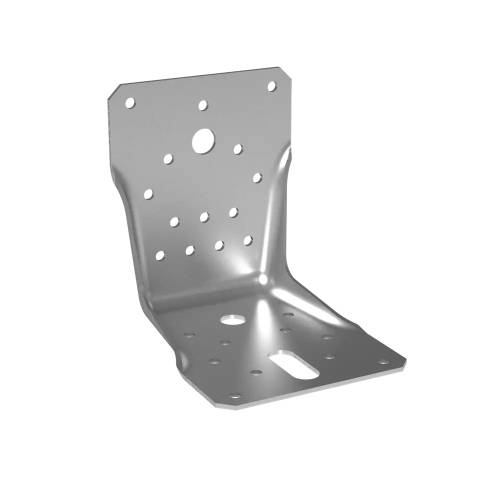10 Équerres Renforcées Double Face LBS 105 105x105x90x2 mm - Acier - Fixation Solide - D-Work