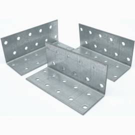 50 Équerres Perforées Km0 - 40X40X20X2.5 mm - D-Work