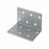 50 Équerres Perforées KM2 40x40x60x2,5 mm - Acier Zingué - Fixation Polyvalente - D-Work