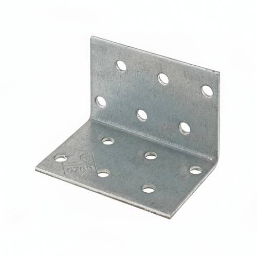 50 Équerres Perforées Km2 - 40X40X60X2.5 mm - D-Work