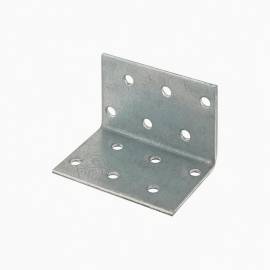 20 Équerres Perforées KM3 60x60x40x2,5 mm - Acier Zingué - Fixation Polyvalente - D-Work
