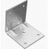 20 Équerres Perforées KM4 60x60x60x2,5 mm - Acier Zingué - Fixation Polyvalente - D-Work