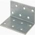 20 Équerres Perforées KM10 80x80x100x2,5 mm - Acier - Fixation Polyvalente - D-Work