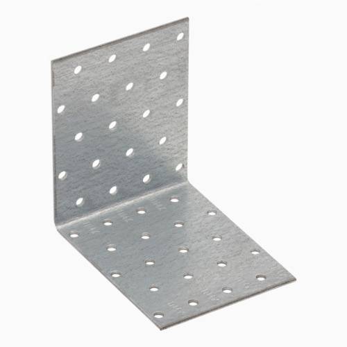 20 Équerres Perforées KM12 100x100x80x2,5 mm - Acier - Fixation Polyvalente - D-Work