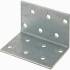 20 Équerres Perforées KM13 100x100x100x2,5 mm - Acier - Fixation Polyvalente - D-Work