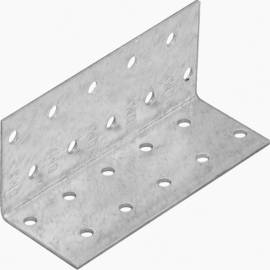 20 Équerres Perforées KM14 40x40x100x2,5 mm - Acier - Fixation Polyvalente - D-Work