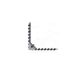 20 Équerres Perforées Km16 - 90X90X40X2.5 mm - D-Work