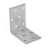 20 Équerres Perforées KM18 60x60x50x2,5 mm - Acier Zingué - Fixation Polyvalente - D-Work